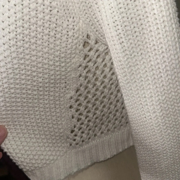 Express Cropped White Sweater - Picture 6 of 10